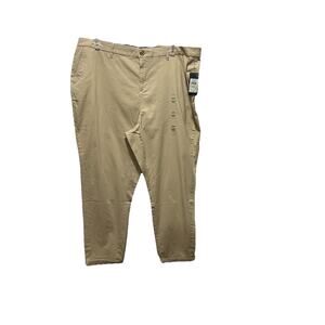 Tommy Hilfiger Hampton Chino Pants Women's Plus Size 18W Cropped Beige Nwt